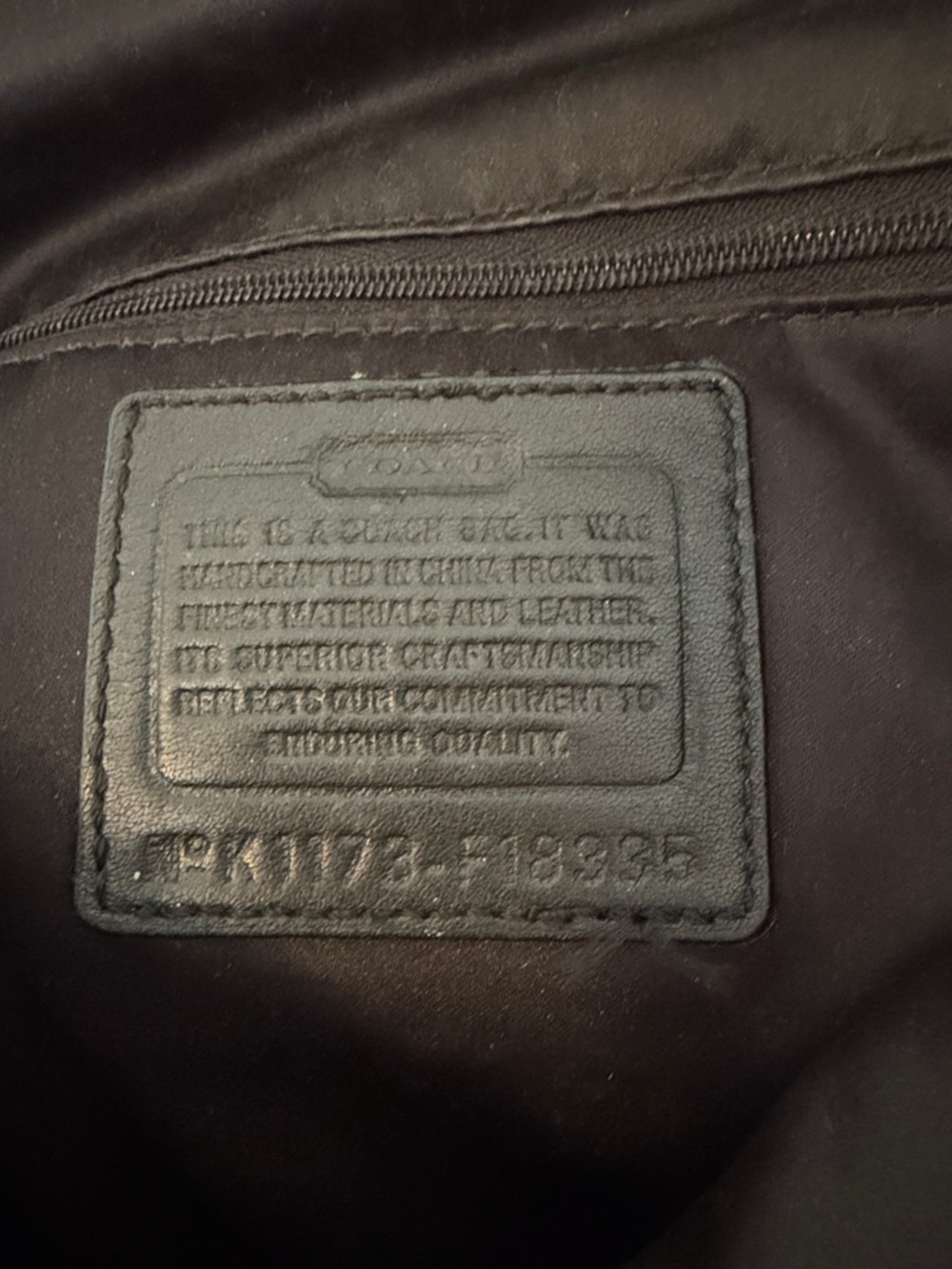 Coach Signature Daisy Tote Bag | Black & Grey Canvas | F18935 - Picture 2 of 6